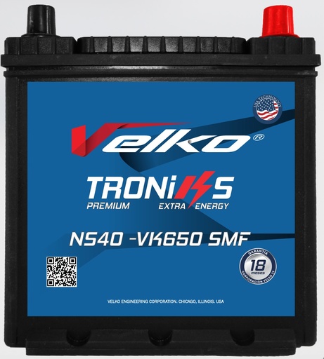 [NS40-VK650] BATERIA  650 AMP VELKOTRONIKS