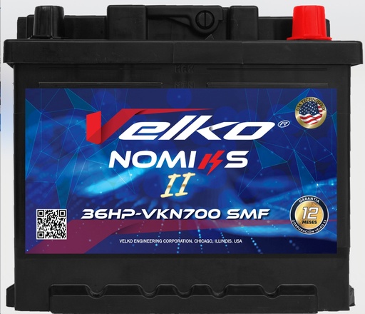 [36HPVKN700] BATERIA  RH 700 AMP VELKONOMIKS